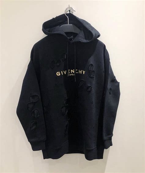 blurred givenchy paris sweatshirt|Givenchy men's destroyed hoodie.